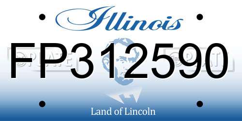 FP312590 Illinois License Plate