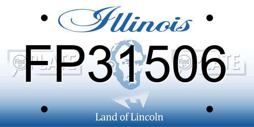 FP31506 Illinois License Plate