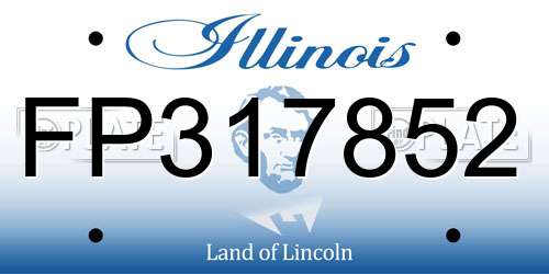 FP317852 Illinois License Plate
