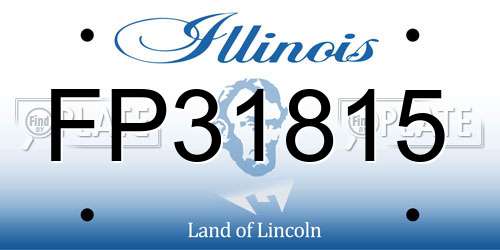FP31815 Illinois License Plate