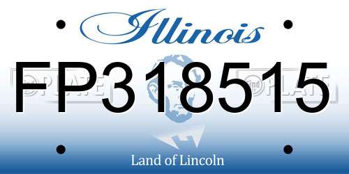 FP318515 Illinois License Plate