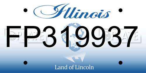 FP319937 Illinois License Plate