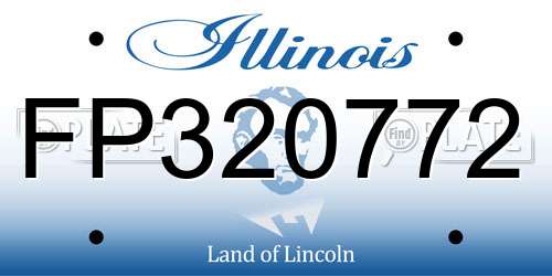 FP320772 Illinois License Plate