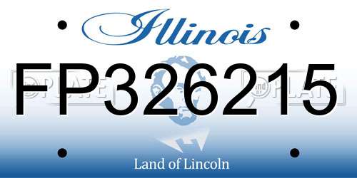 FP326215 Illinois License Plate