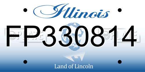 FP330814 Illinois License Plate