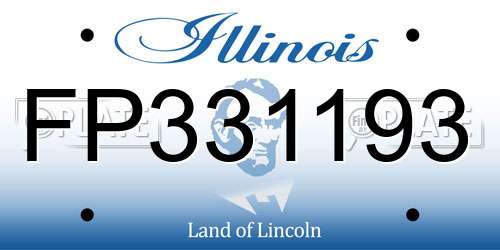 FP331193 Illinois License Plate