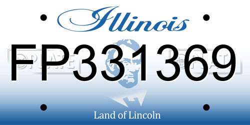 FP331369 Illinois License Plate
