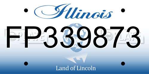FP339873 Illinois License Plate