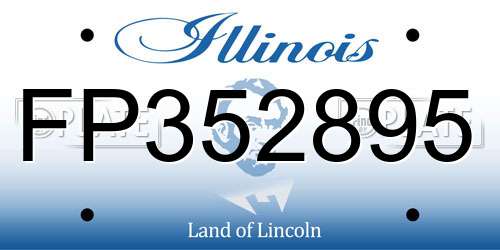 FP352895 Illinois License Plate