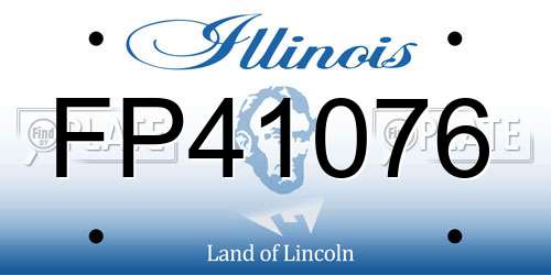 FP41076 Illinois License Plate