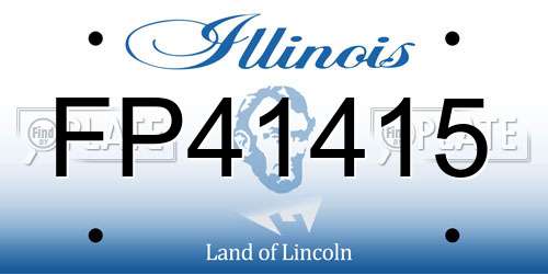 FP41415 Illinois License Plate