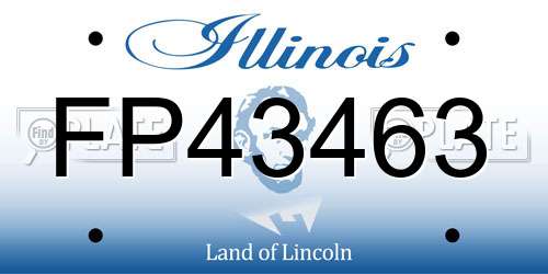 FP43463 Illinois License Plate