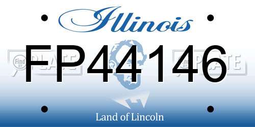 FP44146 Illinois License Plate