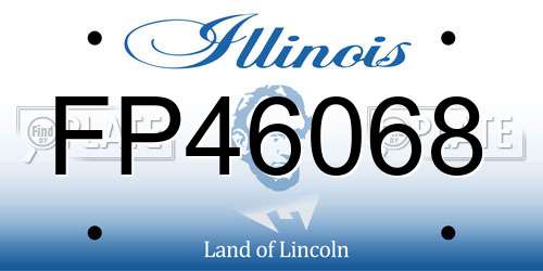FP46068 Illinois License Plate