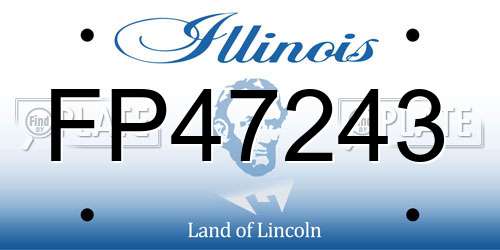 FP47243 Illinois License Plate