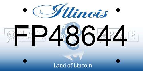 FP48644 Illinois License Plate