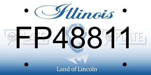 FP48811 Illinois License Plate