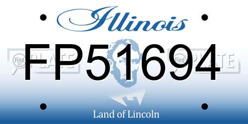 FP51694 Illinois License Plate