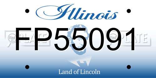 FP55091 Illinois License Plate