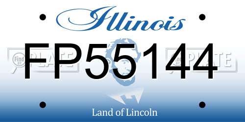FP55144 Illinois License Plate