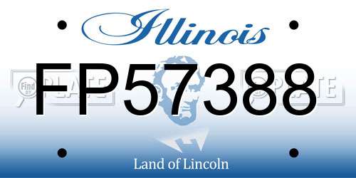 FP57388 Illinois License Plate