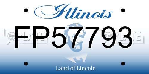 FP57793 Illinois License Plate