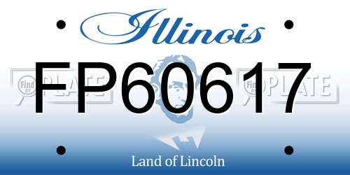 FP60617 Illinois License Plate