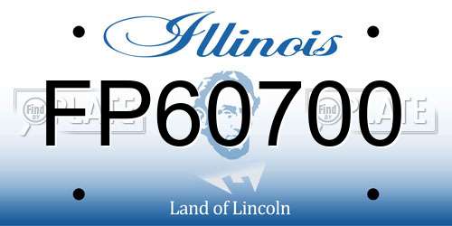 FP60700 Illinois License Plate