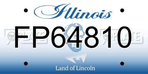 FP64810 Illinois License Plate