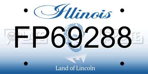 FP69288 Illinois License Plate
