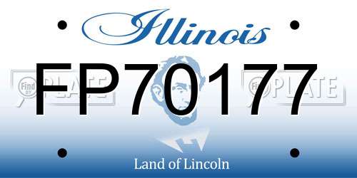 FP70177 Illinois License Plate