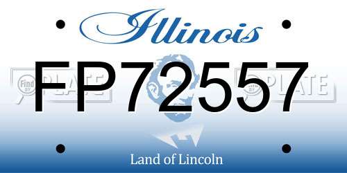 FP72557 Illinois License Plate