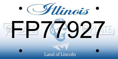FP77927 Illinois License Plate