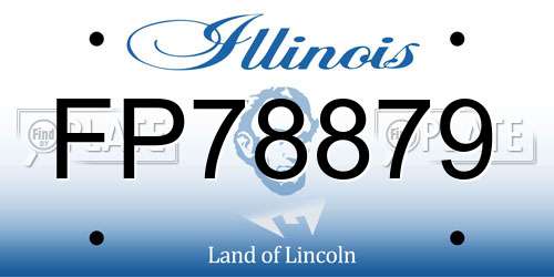 FP78879 Illinois License Plate