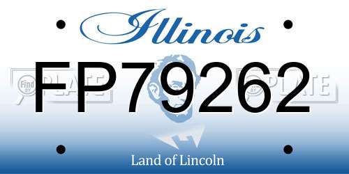 FP79262 Illinois License Plate