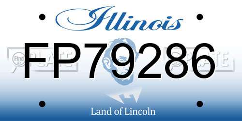 FP79286 Illinois License Plate