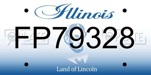 FP79328 Illinois License Plate