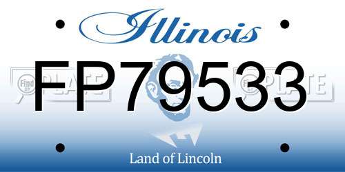 FP79533 Illinois License Plate