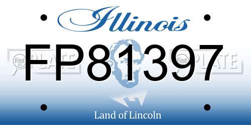 FP81397 Illinois License Plate