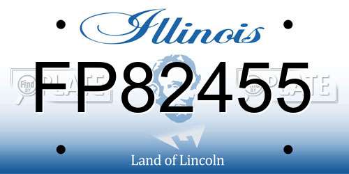 FP82455 Illinois License Plate