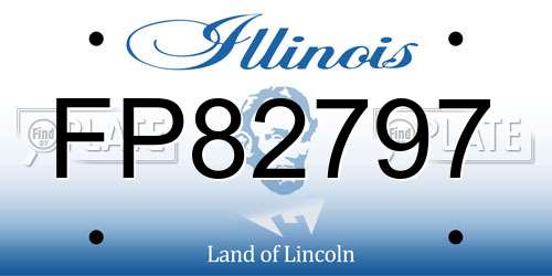 FP82797 Illinois License Plate