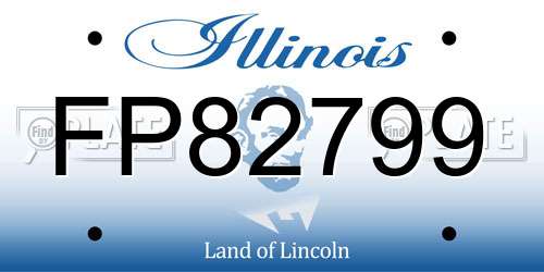 FP82799 Illinois License Plate