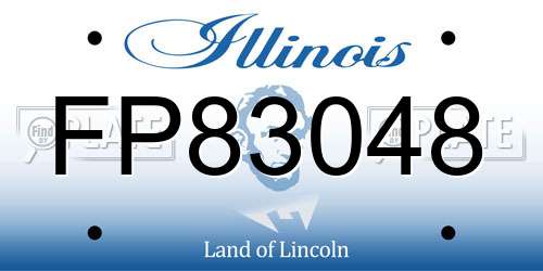 FP83048 Illinois License Plate