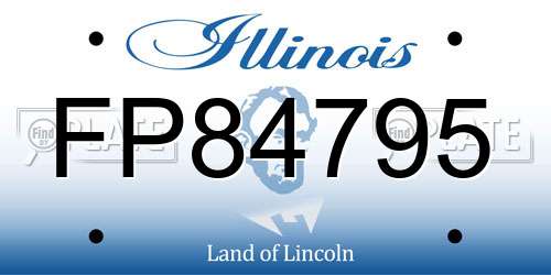 FP84795 Illinois License Plate