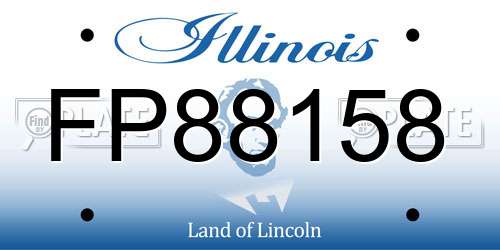 FP88158 Illinois License Plate