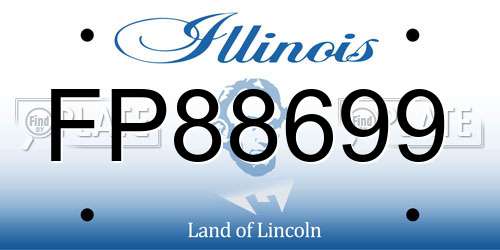 FP88699 Illinois License Plate
