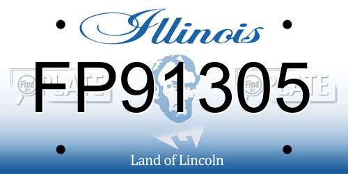 FP91305 Illinois License Plate
