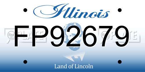 FP92679 Illinois License Plate