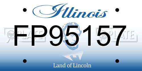 FP95157 Illinois License Plate