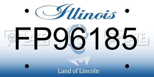 FP96185 Illinois License Plate